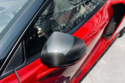 2019-2024 McLaren GT OE Style DRY Carbon Fiber Mirror Housing Replacement - Carbonado