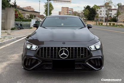2019-2025 Mercedes Benz AMG GT53 GT50 GT43 4Door Coupe X290 Convert GT63 Style Front Bumper