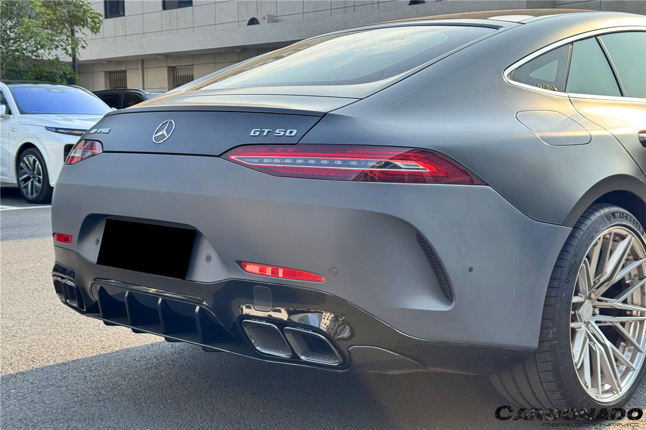 2019-2025 Mercedes Benz AMG GT53 GT50 GT43 4Door Coupe X290 Convert GT63 Style Rear Bumper