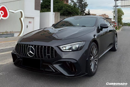 2019-2025 Mercedes Benz AMG GT53 GT50 GT43 4Door Coupe X290 Convert GT63 Style Front Bumper