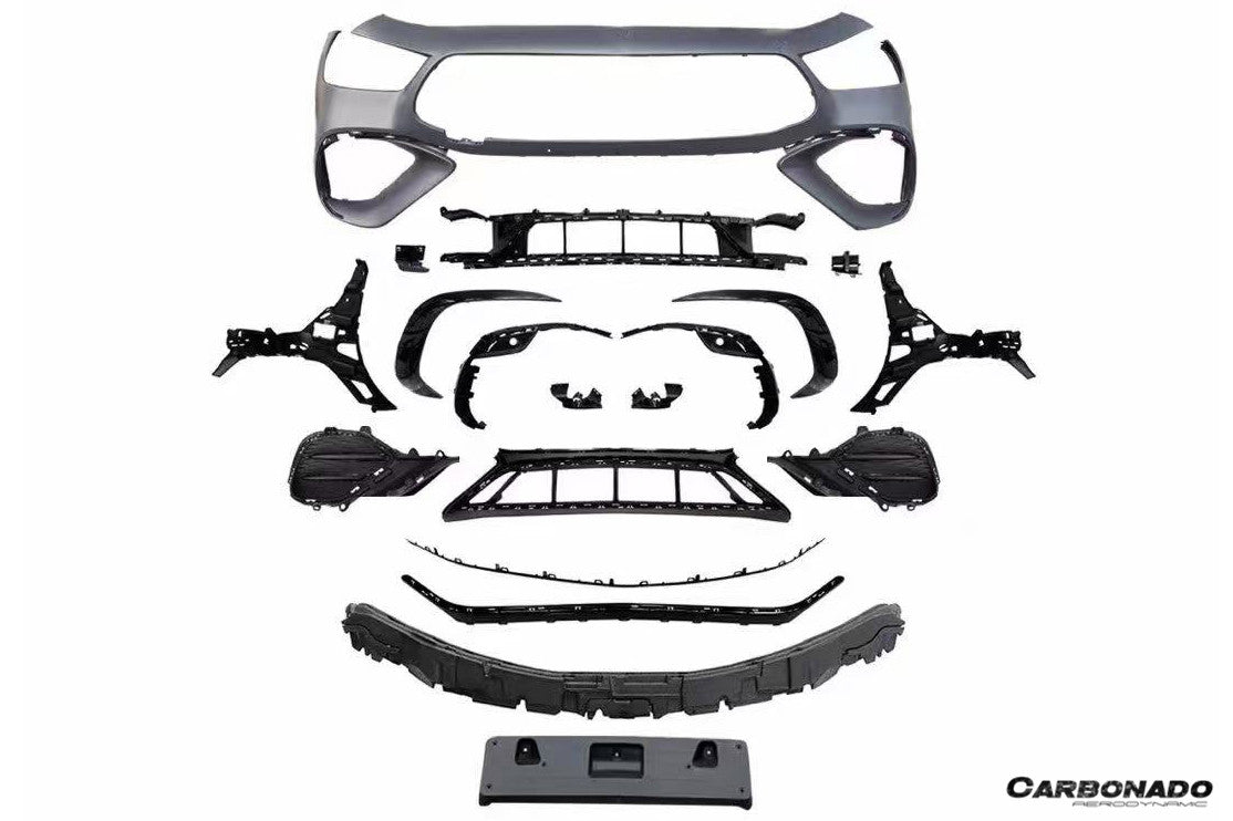2019-2025 Mercedes Benz AMG GT53 GT50 GT43 4Door Coupe X290 Convert GT63 Style Front Bumper