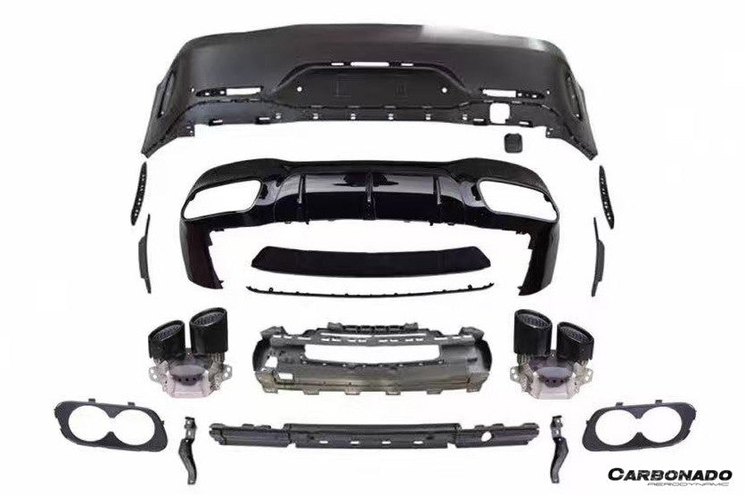 2019-2025 Mercedes Benz AMG GT53 GT50 GT43 4Door Coupe X290 Convert GT63 Style Rear Bumper