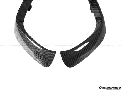 2019-2023 Mercedes Benz AMG GT63/S 4Door Coupe X290 OEM Style Carbon Fiber Front Canards - Carbonado Aero