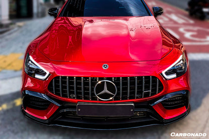 2019-2023 Mercedes Benz AMG GT63/S 4Door Coupe X290 OEM Style Carbon Fiber Front Canards - Carbonado Aero