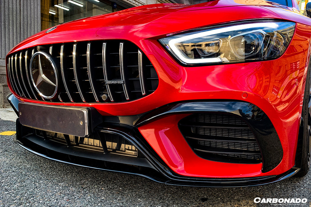 2019-2023 Mercedes Benz AMG GT63/S 4Door Coupe X290 OEM Style Carbon Fiber Front Canards - Carbonado Aero