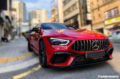 2019-2023 Mercedes Benz AMG GT63/S 4Door Coupe X290 OEM Style Carbon Fiber Front Canards - Carbonado Aero