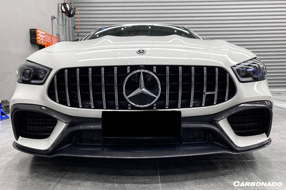2019-2023 Mercedes Benz AMG GT63/S 4Door Coupe X290 OEM Style Carbon Fiber Front Canards - Carbonado Aero