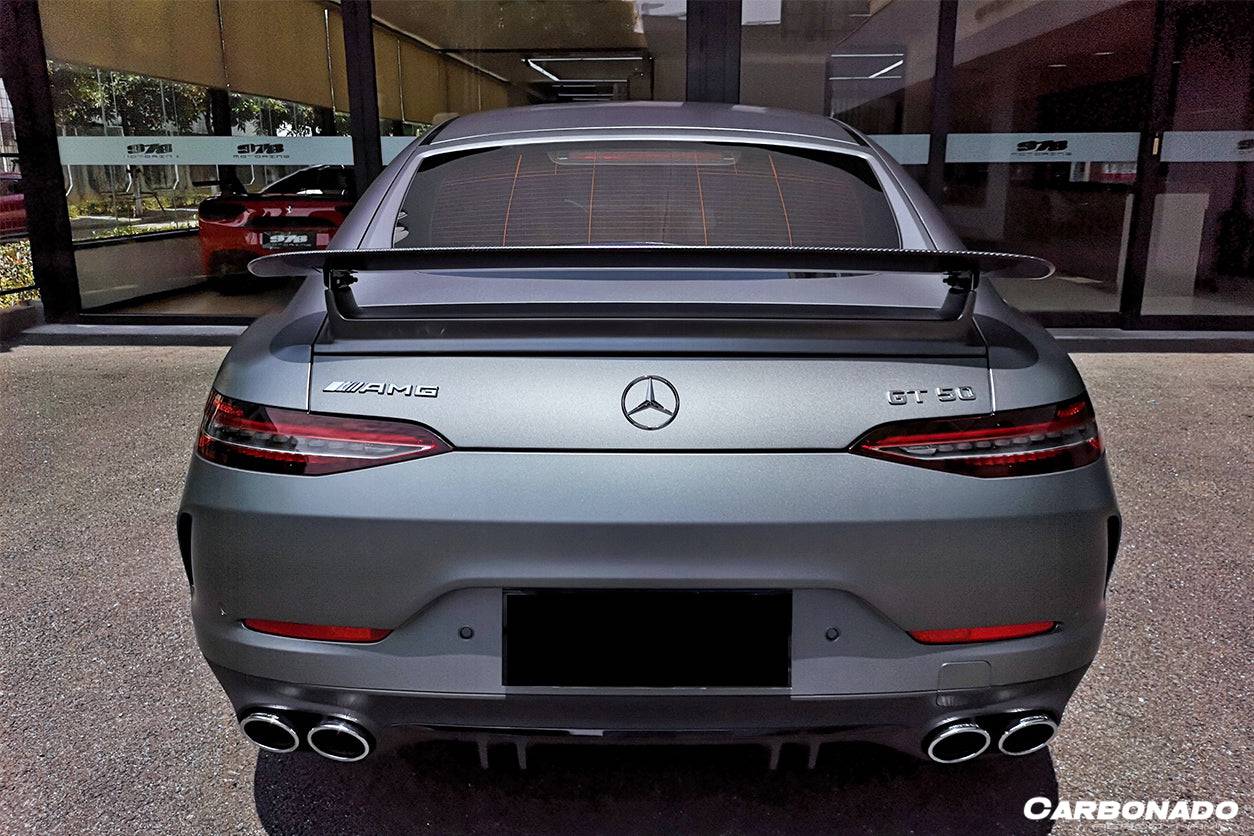 2019-2023 Mercedes Benz AMG GT63 S GT50 4Door Coupe X290 OEM Style Carbon Fiber Trunk Spoiler - Carbonado