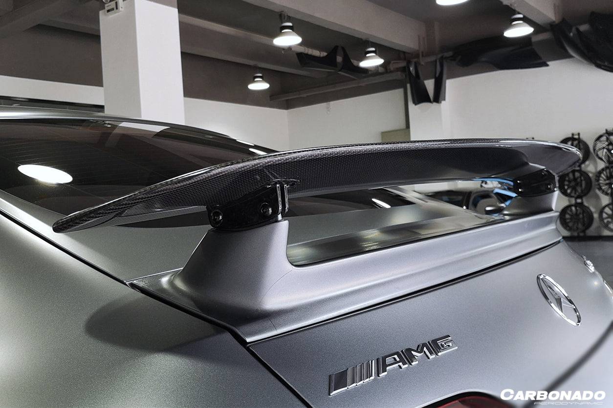 2019-2023 Mercedes Benz AMG GT63 S GT50 4Door Coupe X290 OEM Style Carbon Fiber Trunk Spoiler - Carbonado