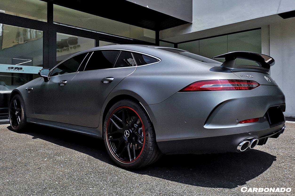 2019-2023 Mercedes Benz AMG GT63/S GT50 4Door Coupe X290 OEM Style Carbon Fiber Trunk Spoiler - Carbonado Aero