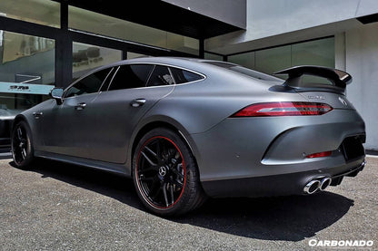 2019-2023 Mercedes Benz AMG GT63/S GT50 4Door Coupe X290 OEM Style Carbon Fiber Trunk Spoiler - Carbonado Aero