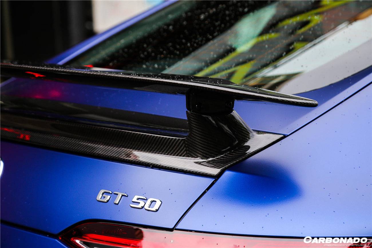 2019-2023 Mercedes Benz AMG GT63/S GT50 4Door Coupe X290 OEM Style Carbon Fiber Trunk Spoiler - Carbonado Aero