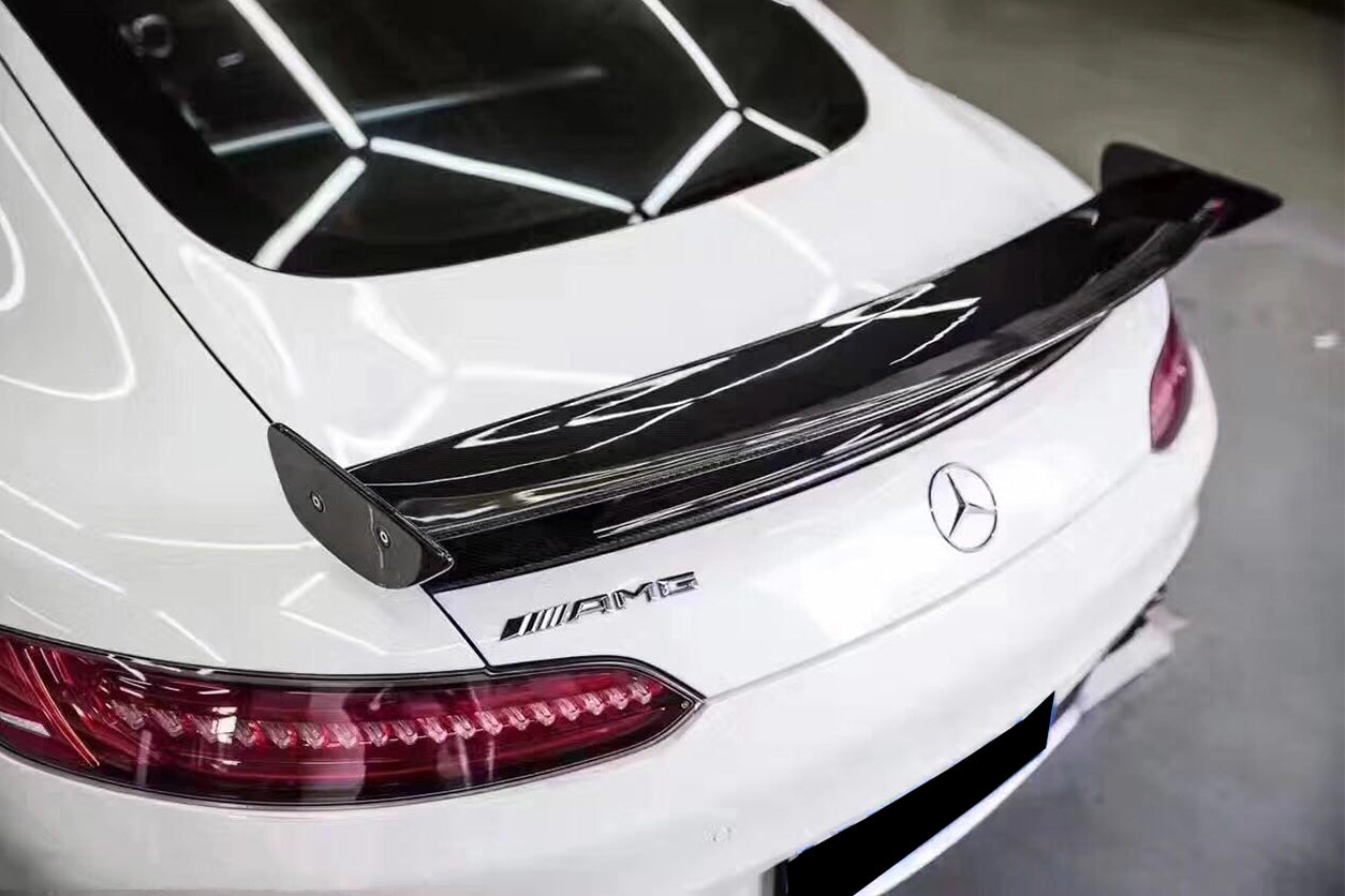 2015-2020 Mercedes Benz AMG GT GTS GTC RZS Style Carbon Fiber Trunk Spoiler