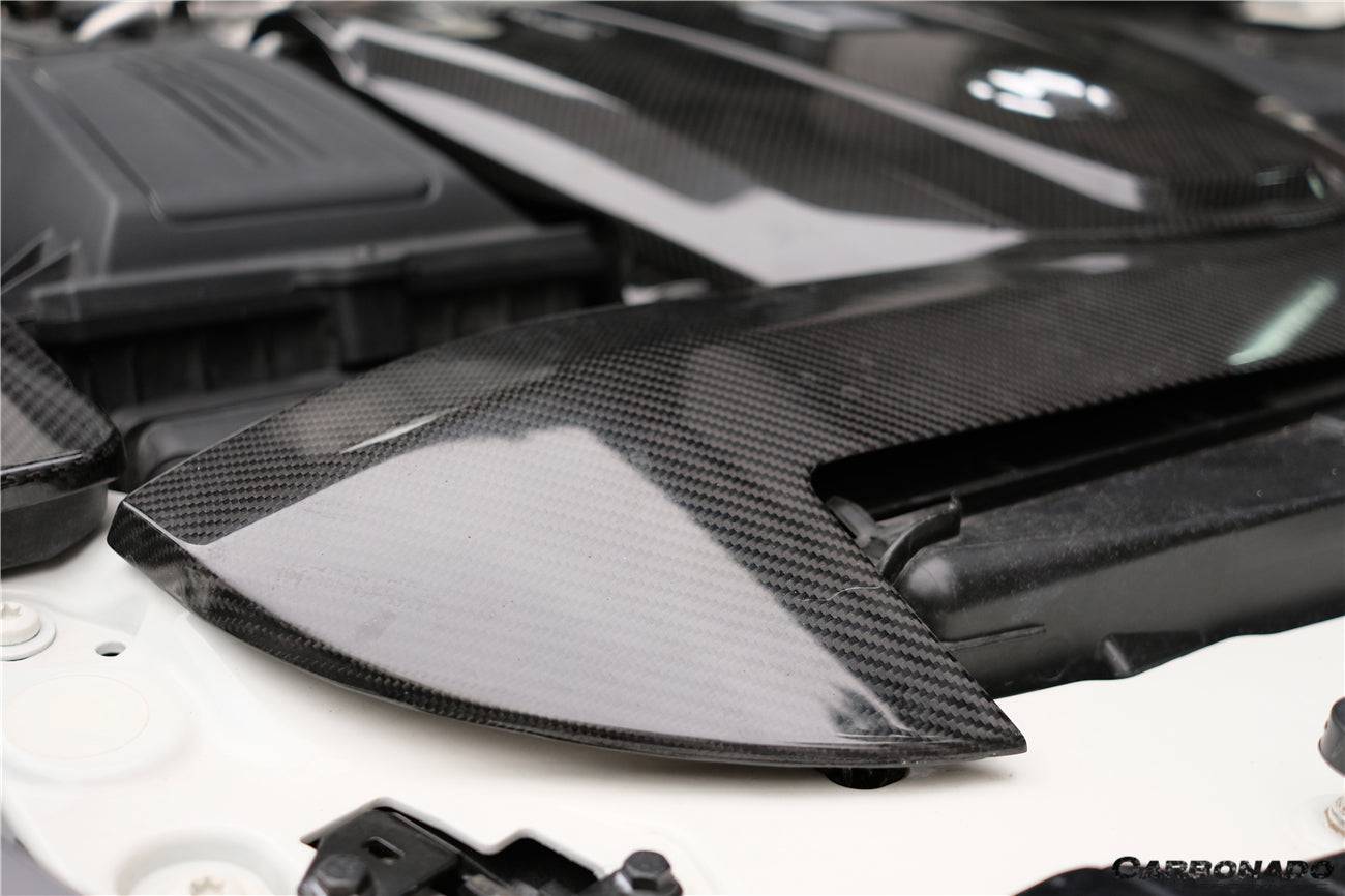 2015-2020 Mercedes Benz AMG GT/GTS Autoclave Carbon Fiber Radiator Cover Repalcement - Carbonado Aero