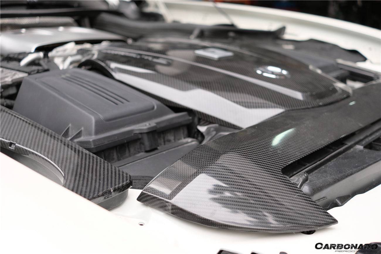 2015-2020 Mercedes Benz AMG GT/GTS Autoclave Carbon Fiber Radiator Cover Repalcement - Carbonado Aero