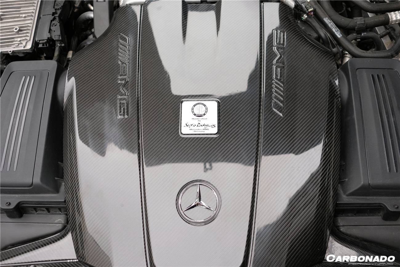 2015-2020 Mercedes Benz AMG GT/GTS Autoclave Carbon Fiber Engine Cover Replacement - Carbonado Aero