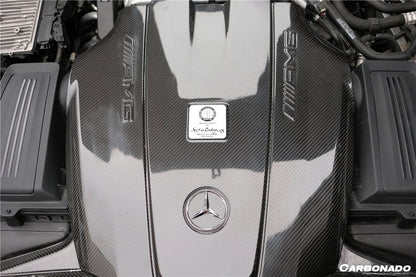 2015-2020 Mercedes Benz AMG GT/GTS Autoclave Carbon Fiber Engine Cover Replacement - Carbonado Aero