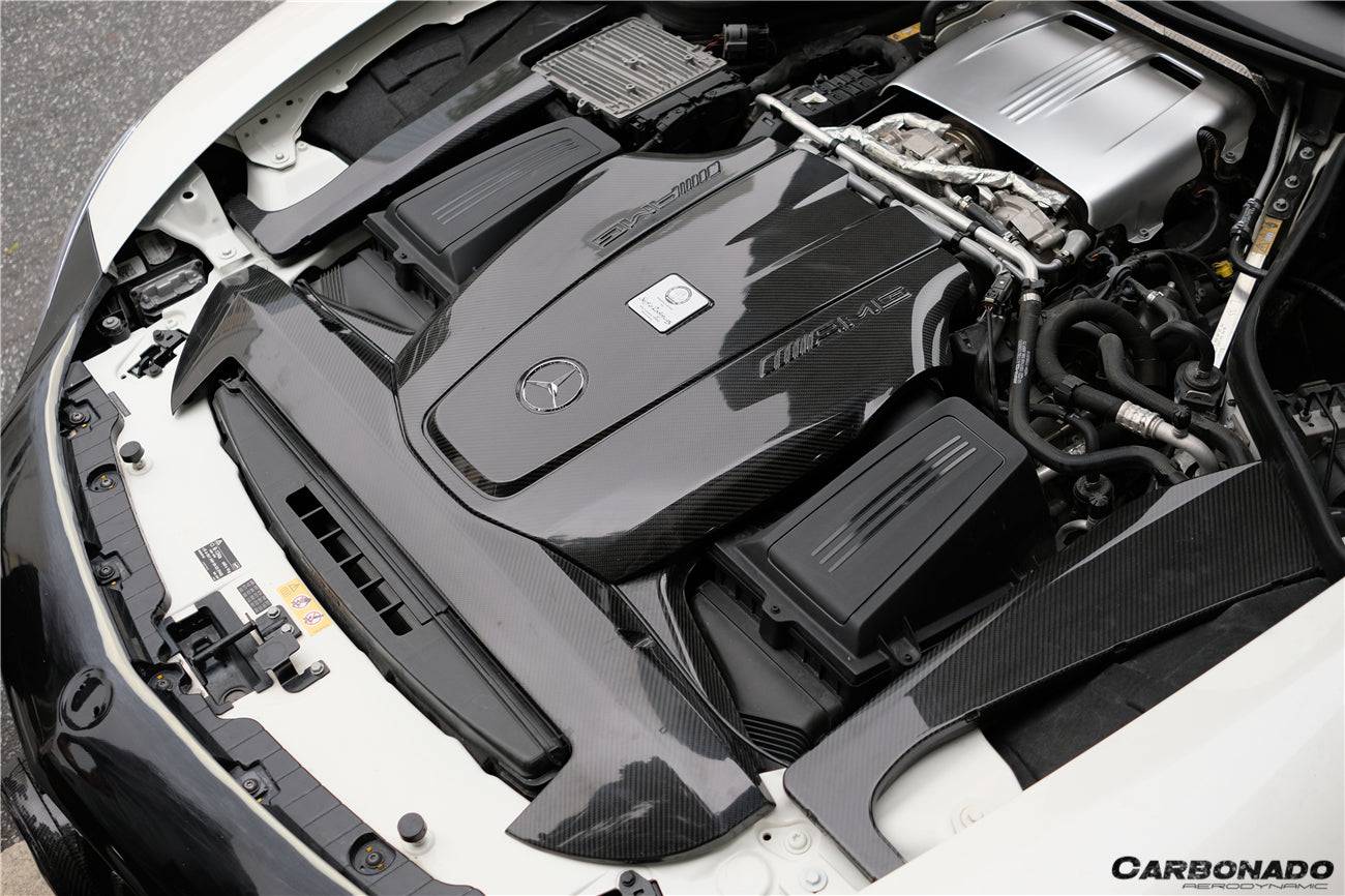 2015-2020 Mercedes Benz AMG GT/GTS Autoclave Carbon Fiber Engine Cover Replacement - Carbonado Aero