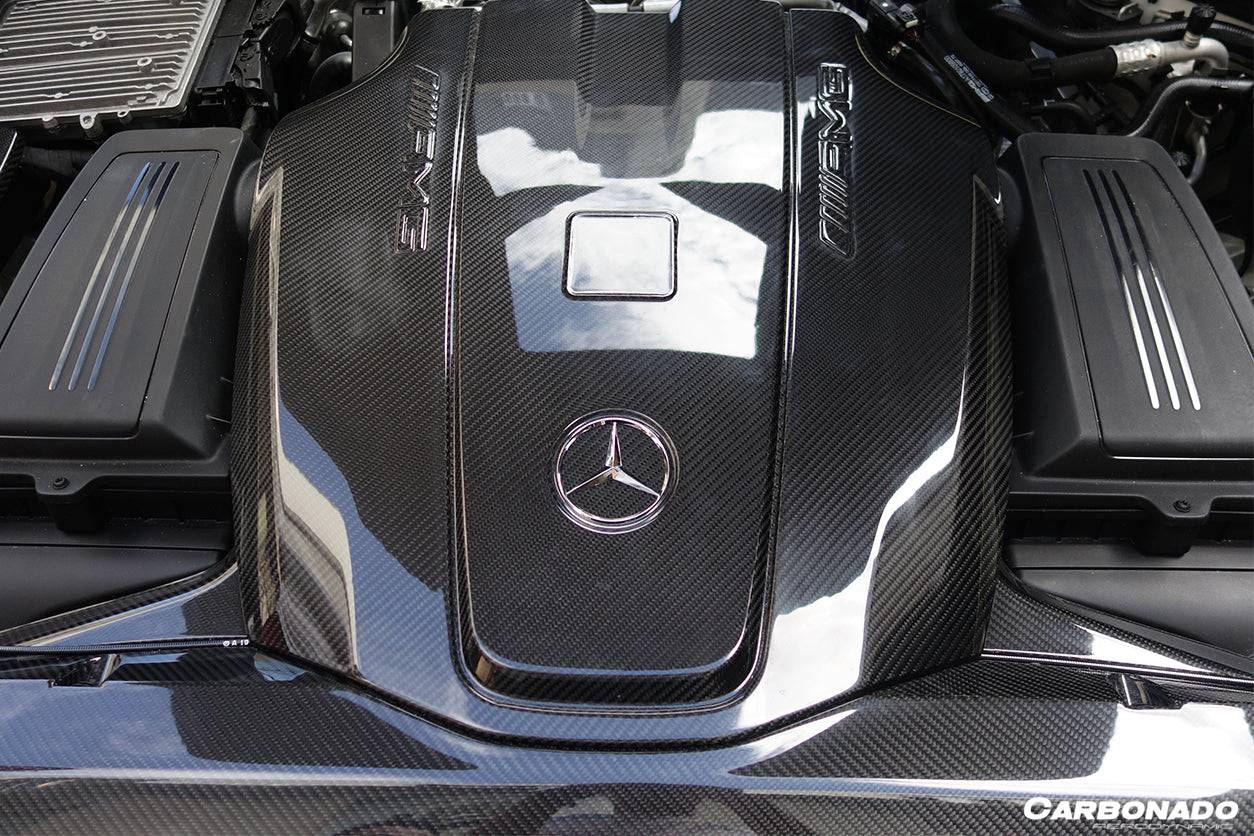 2015-2020 Mercedes Benz AMG GT/GTS Autoclave Carbon Fiber Engine Cover Replacement - Carbonado Aero