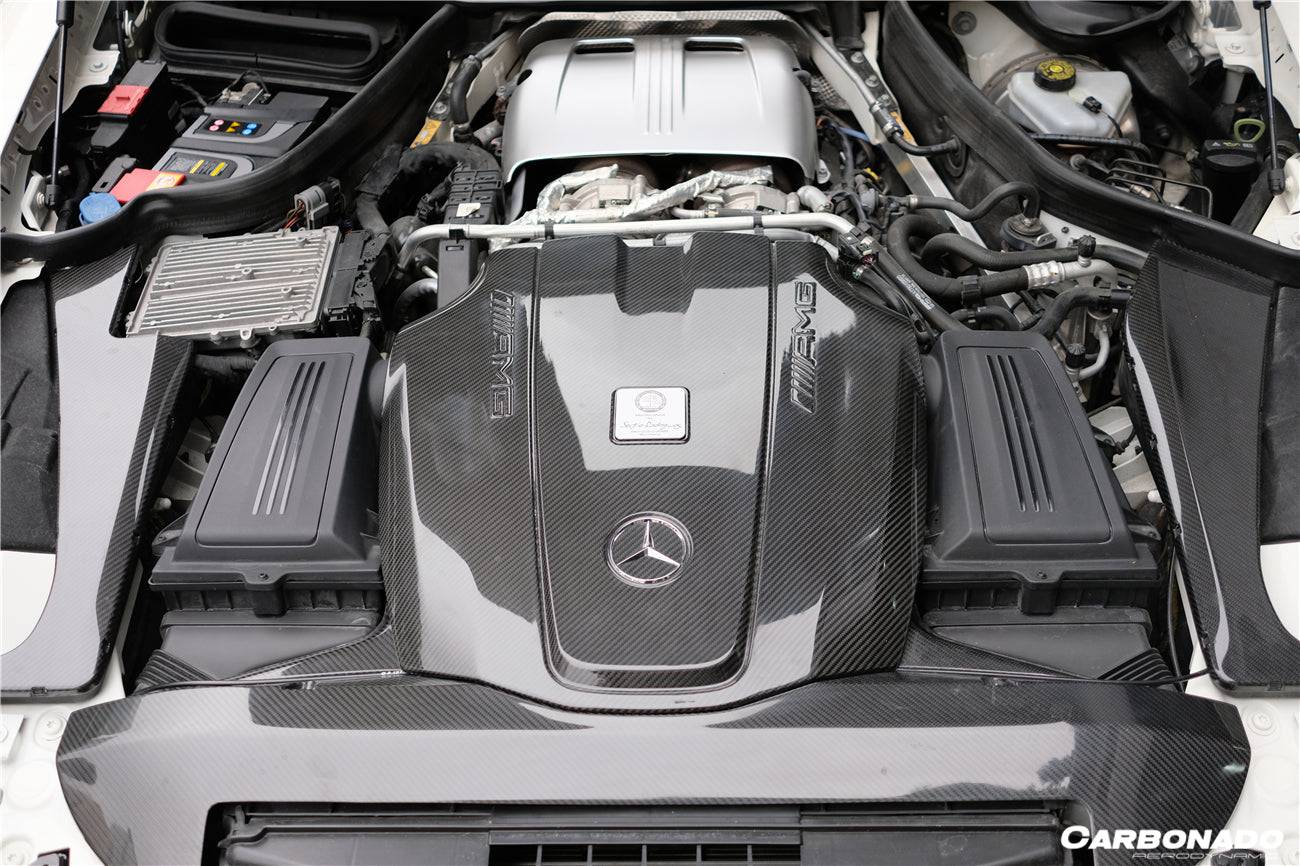 2015-2020 Mercedes Benz AMG GT/GTS Autoclave Carbon Fiber Engine Cover Replacement - Carbonado Aero