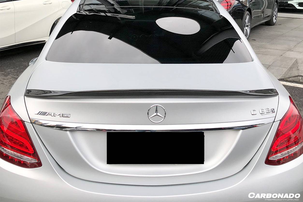 2015-2021 Mercedes Benz C-Class W205 Sedan PS Style Trunk Spoiler - Carbonado Aero