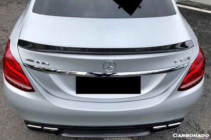2015-2021 Mercedes Benz C-Class W205 Sedan PS Style Trunk Spoiler - Carbonado Aero