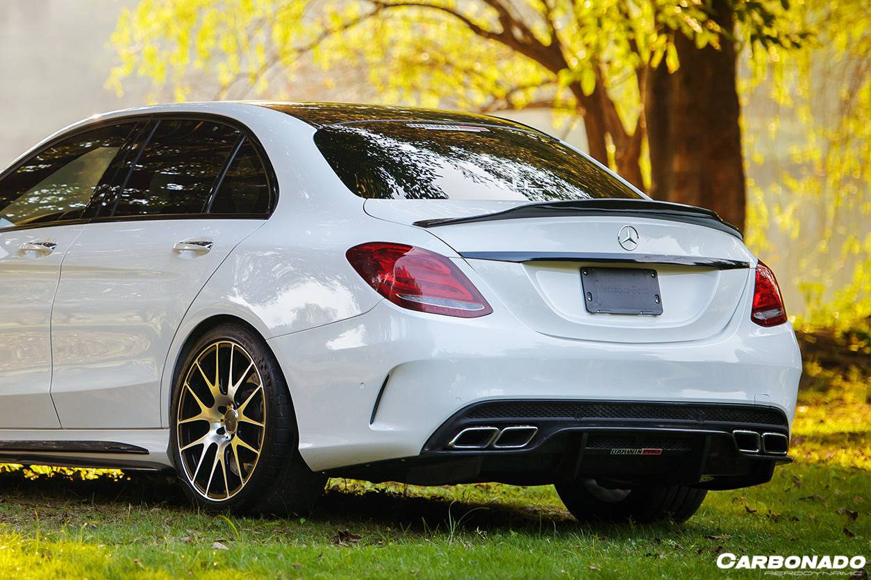 2015-2021 Mercedes Benz C-Class W205 Sedan PS Style Trunk Spoiler - Carbonado Aero