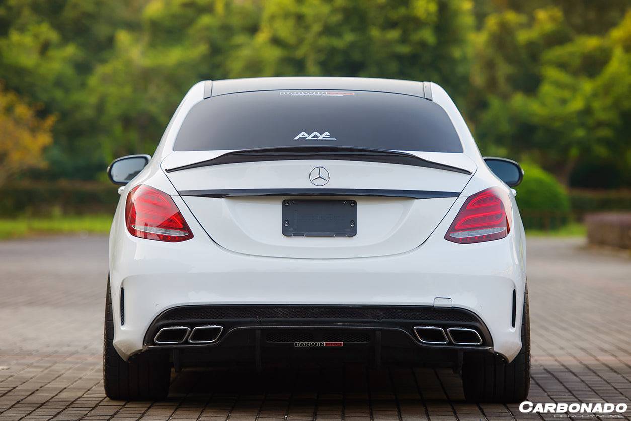 2015-2021 Mercedes Benz C-Class W205 Sedan PS Style Trunk Spoiler - Carbonado Aero