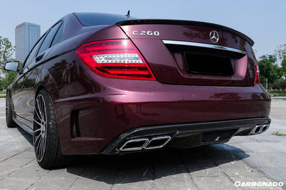 2008-2014 Mercedes Benz C Class W204 P Style Rear Bumper - Carbonado Aero