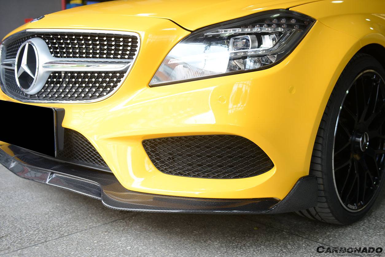 2014-2017 Mercedes Benz CLS Class W218 Sport BRS Style Front Lip (Not Fit AMG) - Carbonado Aero