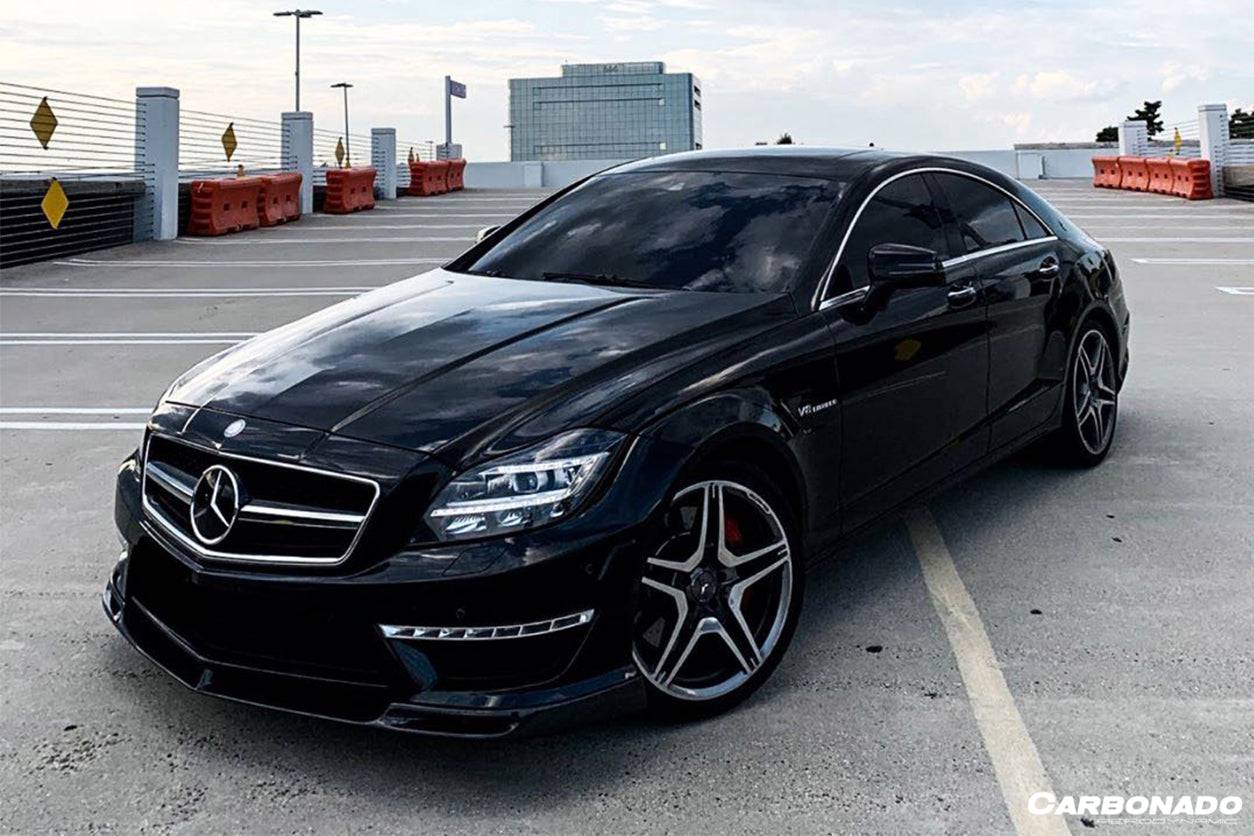 2011-2015 Mercedes Benz CLS63 AMG W218 VS Style Front Lip - Carbonado