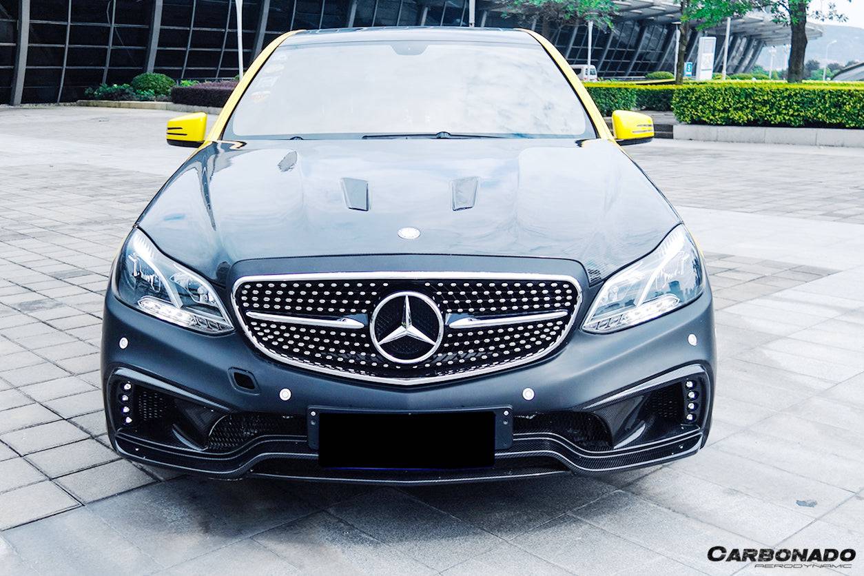 2014-2016 Mercedes Benz E Class W212 WD Style Front Bumper w/led - Carbonado Aero