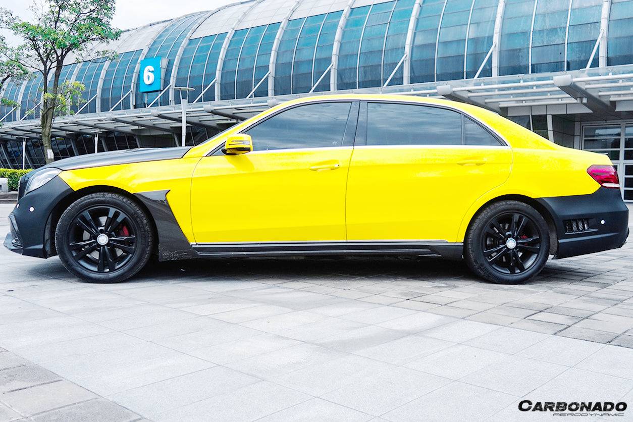 2014-2016 Mercedes Benz E Class W212 WD Style Side Skirts - Carbonado Aero