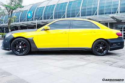 2014-2016 Mercedes Benz E Class W212 WD Style Side Skirts - Carbonado Aero