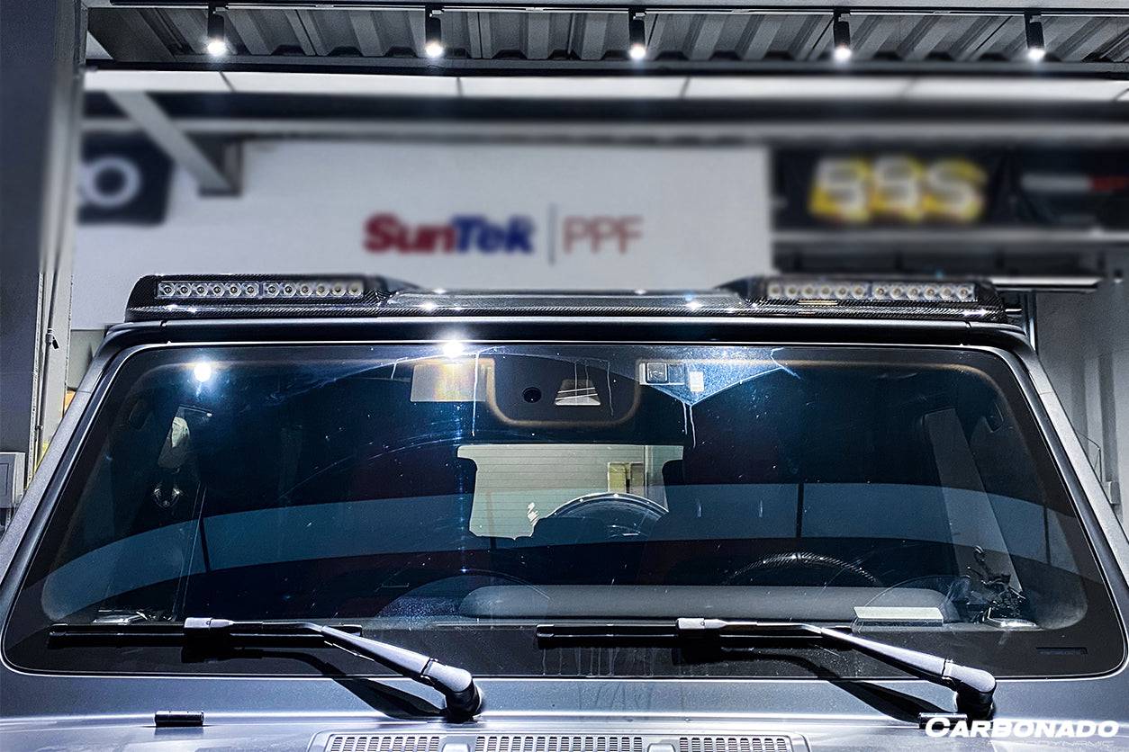 2019-2021 Mercedes Benz G-Class W464 G-Wagon BR Style Front Roof Spoiler - Carbonado