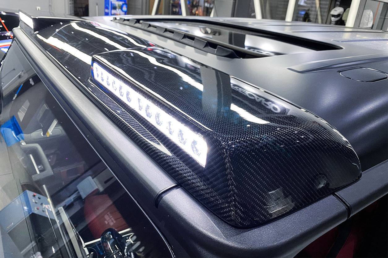 2019-2021 Mercedes Benz G-Class W464 G-Wagen BR Style Front Roof Spoiler - Carbonado Aero