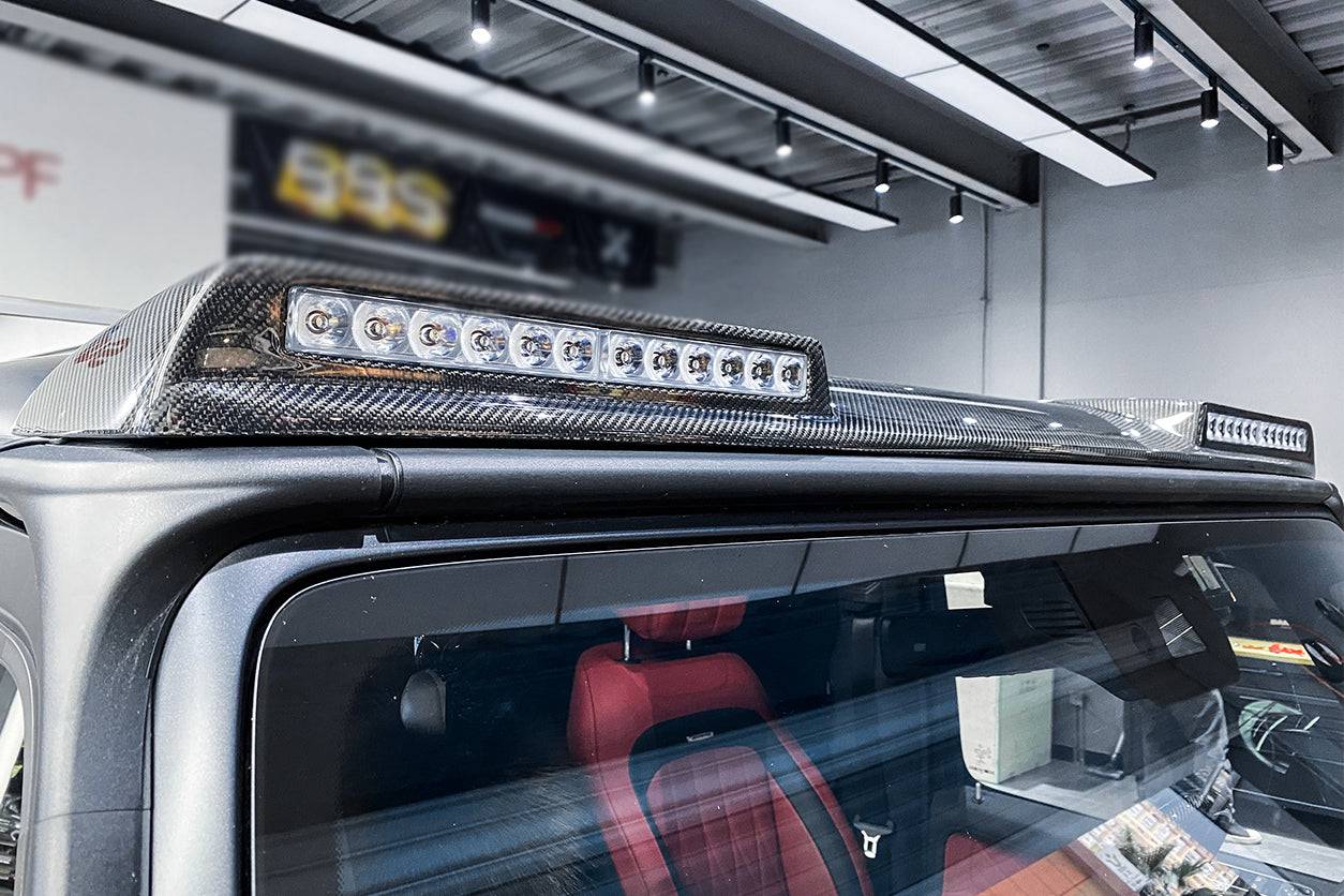 2019-2021 Mercedes Benz G-Class W464 G-Wagon BR Style Front Roof Spoiler - Carbonado