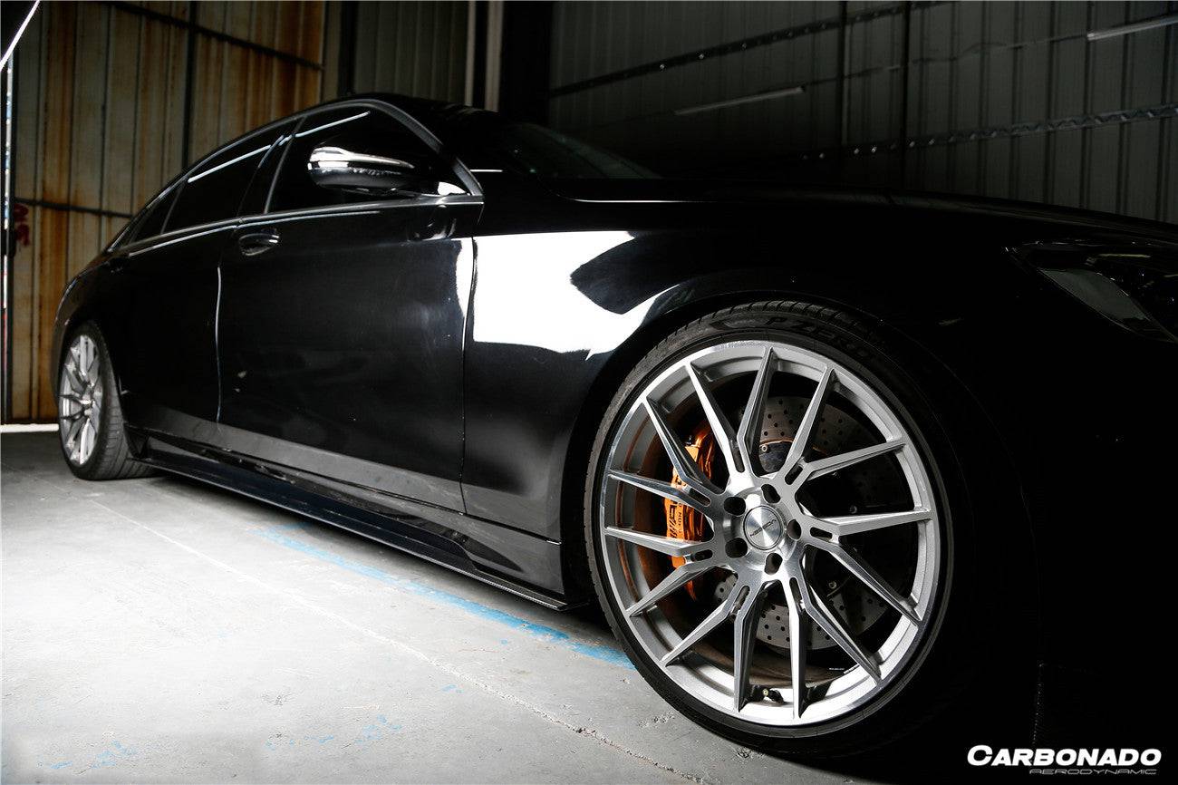 2017-2020 Mercedes Benz S63 AMG W222.2 Sedan MSY Style Side Skirts - Carbonado Aero