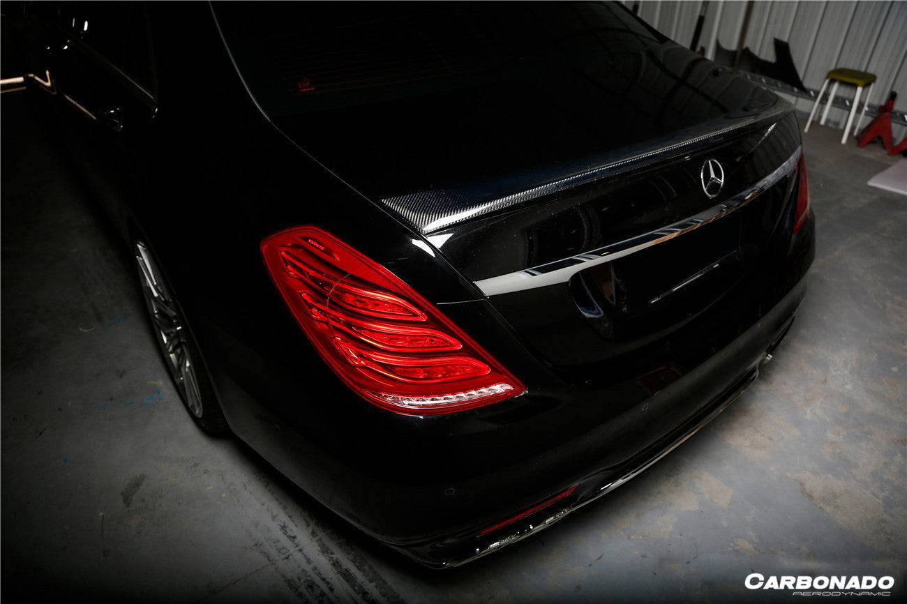 2014-2020 Mercedes Benz S63 AMG W222 Sedan MSY Style Carbon Fiber Trunk Spoiler - Carbonado Aero