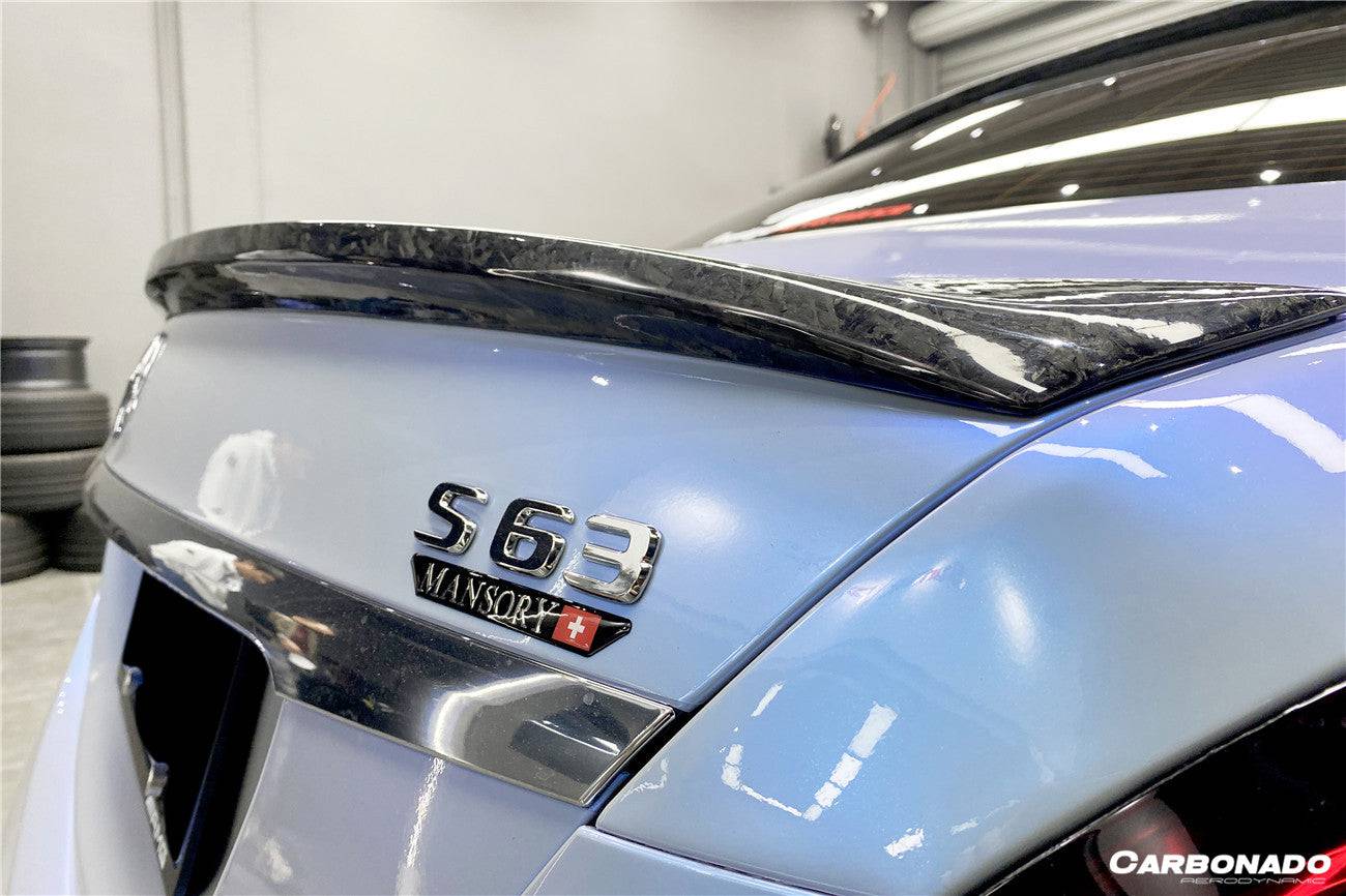 2014-2020 Mercedes Benz S63 AMG W222 Sedan MSY Style Carbon Fiber Trunk Spoiler - Carbonado Aero