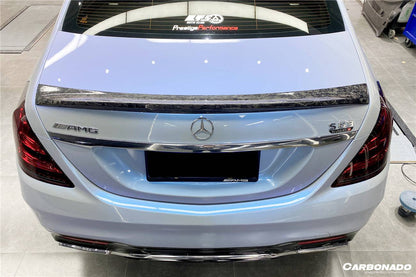 2014-2020 Mercedes Benz S63 AMG W222 Sedan MSY Style Carbon Fiber Trunk Spoiler - Carbonado Aero