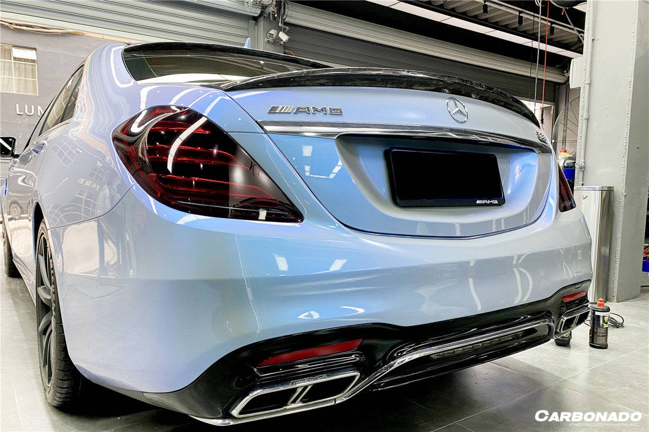 2014-2020 Mercedes Benz S63 AMG W222 Sedan MSY Style Carbon Fiber Trunk Spoiler - Carbonado Aero