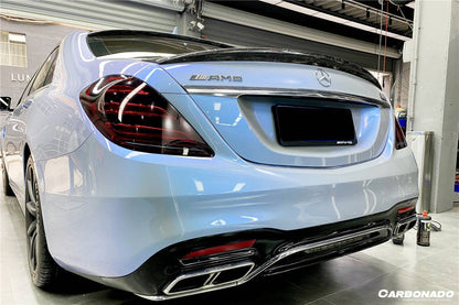 2014-2020 Mercedes Benz S63 AMG W222 Sedan MSY Style Carbon Fiber Trunk Spoiler - Carbonado Aero