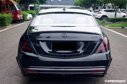 2014-2020 Mercedes Benz S63 AMG W222 Sedan MSY Style Carbon Fiber Trunk Spoiler - Carbonado Aero