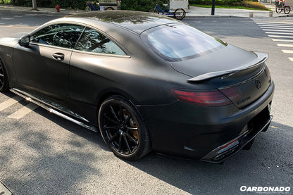 2014-2021 Mercedes Benz S Class C217 Coupe RT Style Carbon Fiber Trunk Spoiler