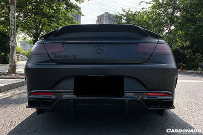 2014-2021 Mercedes Benz S Class C217 Coupe RT Style Carbon Fiber Trunk Spoiler