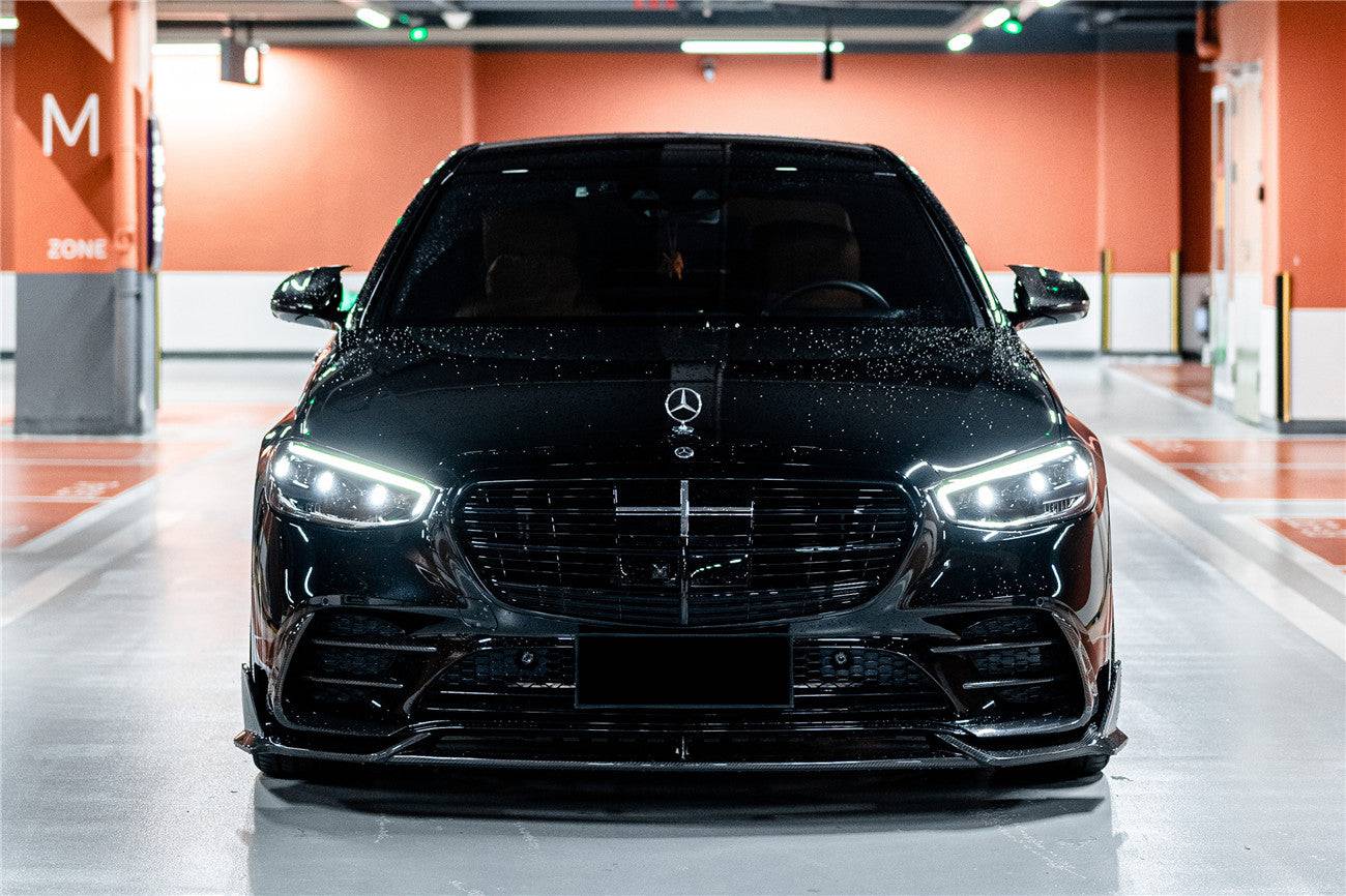 2021-UP Mercedes Benz S Class W223 4Matic Sedan MSY Style Front Lip  - Carbonado Aero