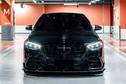 2021-UP Mercedes Benz S Class W223 4Matic Sedan MSY Style Front Lip  - Carbonado Aero
