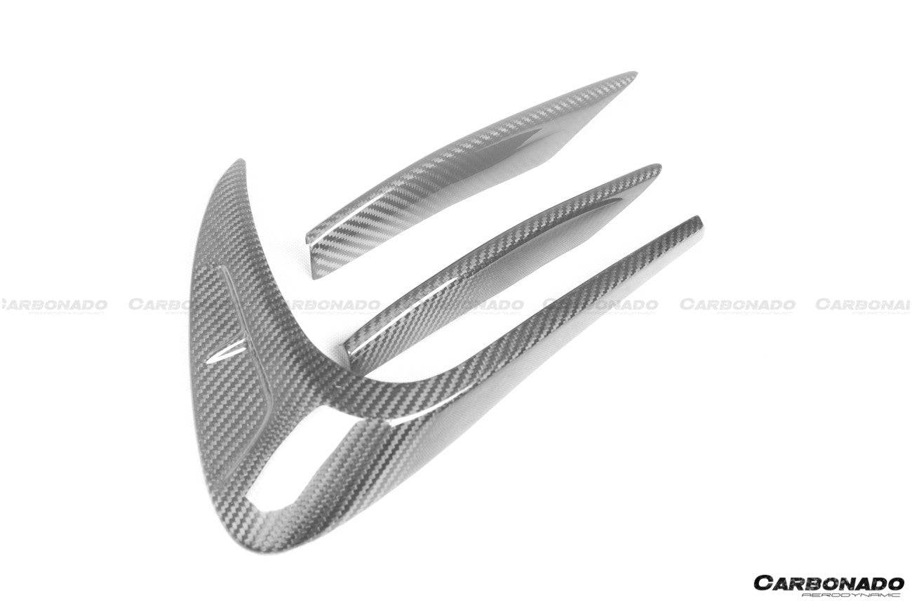 2021-UP Mercedes Benz S Class W223 4Matic Sedan MSY Style Front Bumper Vents - Carbonado Aero