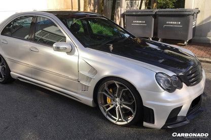 2001-2007 Mercedes Benz W203 C Class AMG3 Style Front Bumper - Carbonado